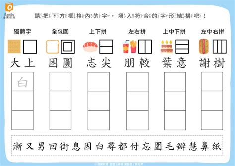 品字形結構|中文字結構知識